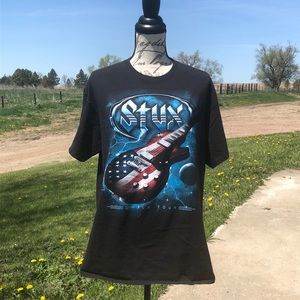 Styx World Tour Concert Band T-shirt Large